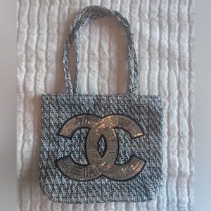 Designer-Inspired Tweed Tote Bag NWOT